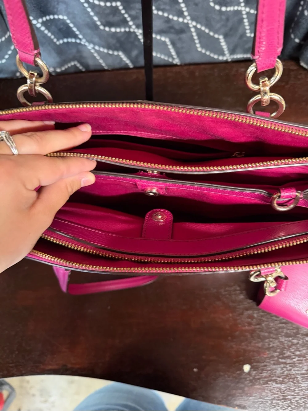 Coach Christie Carryall in Crossgrain Leather Matching Wallet